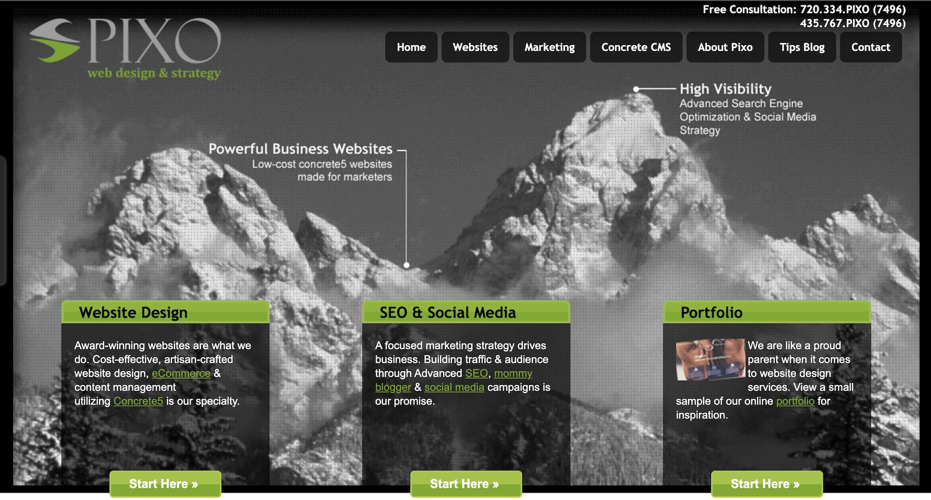 Pixo Homepage